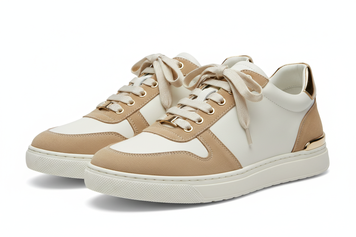Luxurious sneakers with no brand name